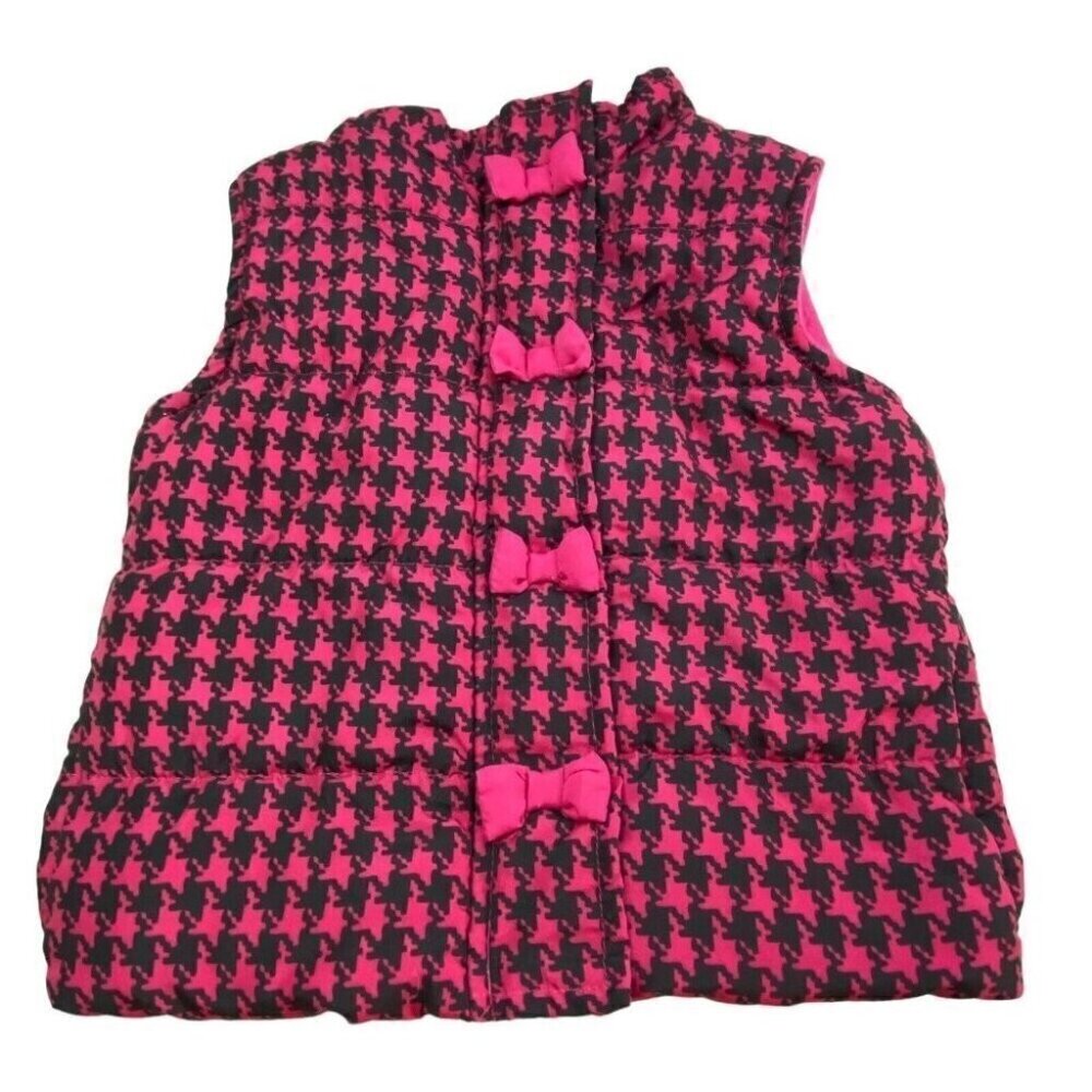 PENELOPE MACK Girls Puffer Vest Child Sz 3T Pink Black 77-1